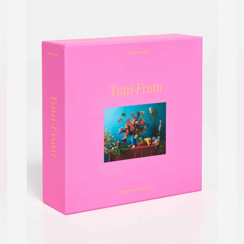 Tutti-Frutti 500-pc Adult Jigsaw Puzzle by Piecework Floral BRAND NEW/SEALED